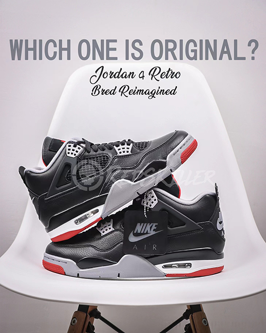 Air Jordan 4 Retro 'Bred Reimagined' Replica