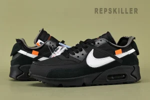 Off-White x Air Max 90 'Black' Replica4