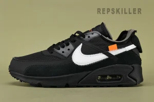 Off-White x Air Max 90 'Black' Replica7