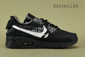 Off-White x Air Max 90 'Black' Replica9