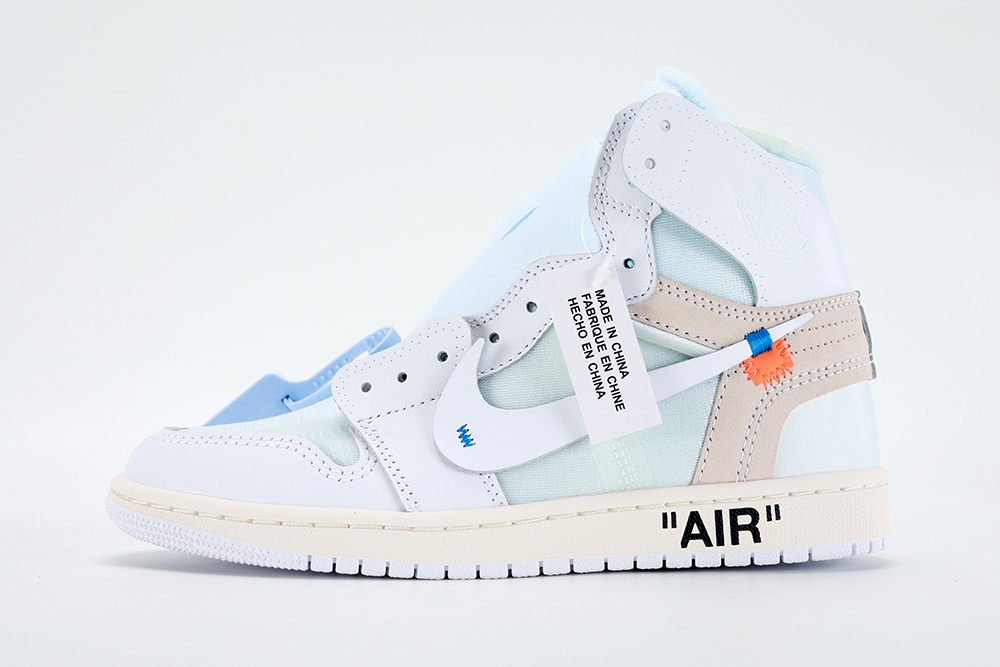 Off-White x Air Jordan 1 Retro High OG BG 'White' 2018 replica