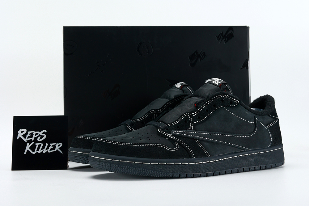 Travis Scott x Air Jordan 1 Low OG SP 'Black Phantom' replica