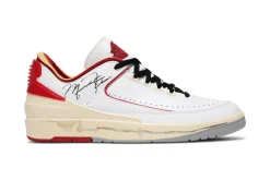 Off-White x Air Jordan 2 Retro Low SP 'White Varsity Red' Replica