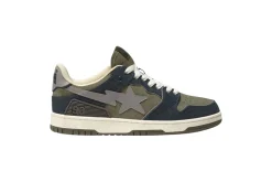 Bape Sk8 Sta 'Army Green Dark Blue'