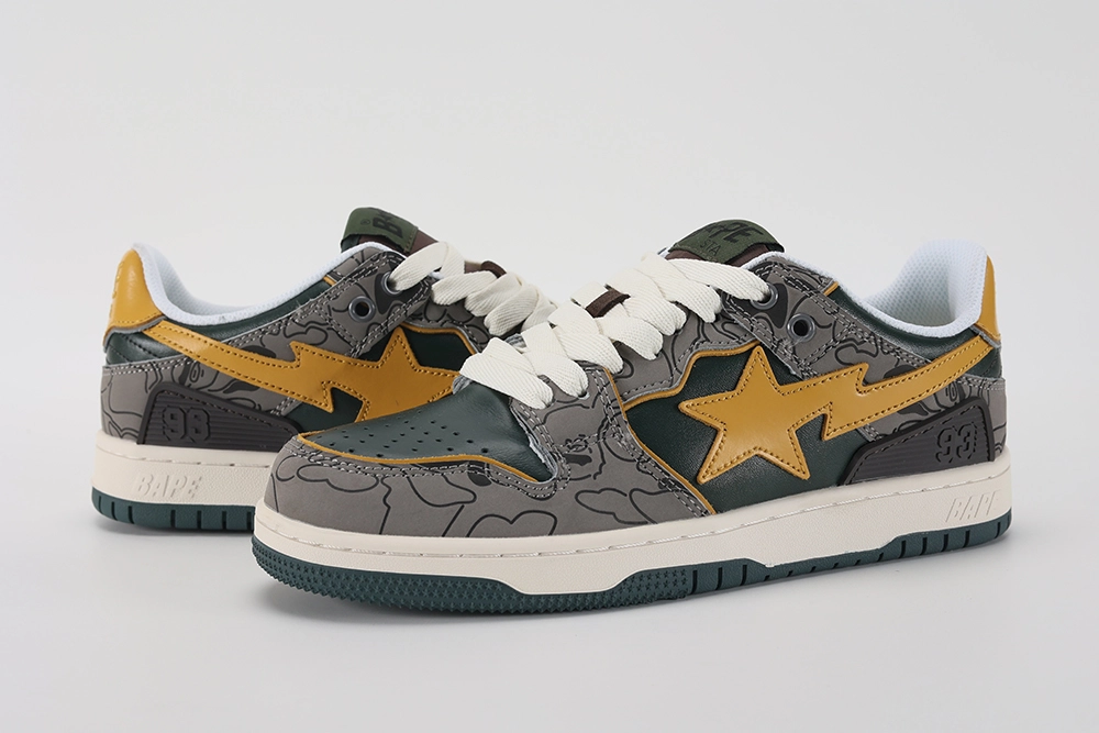 bape-sk8-sta low-'green-camo'-replica