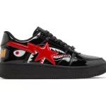 Bapesta Low M1 'Shark Face-Black Red'