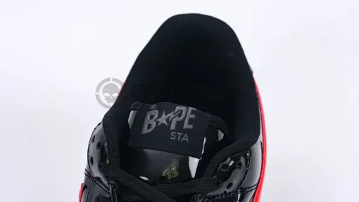 Bapesta Low M1 'Shark Face-Black Red' Replica