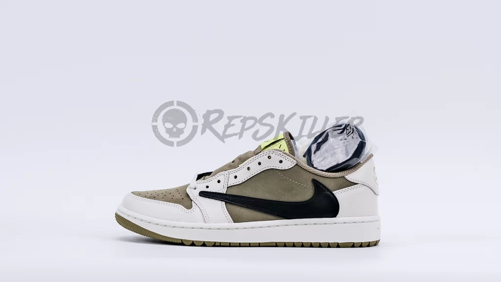 Travis Scott x Air Jordan 1 Low Golf 'Neutral Olive' Replica