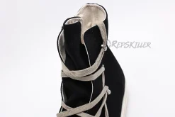 Rick Owens Wmns DRKSHDW Strobe Cotton Denim Hexa High 'Black Milk'Replica