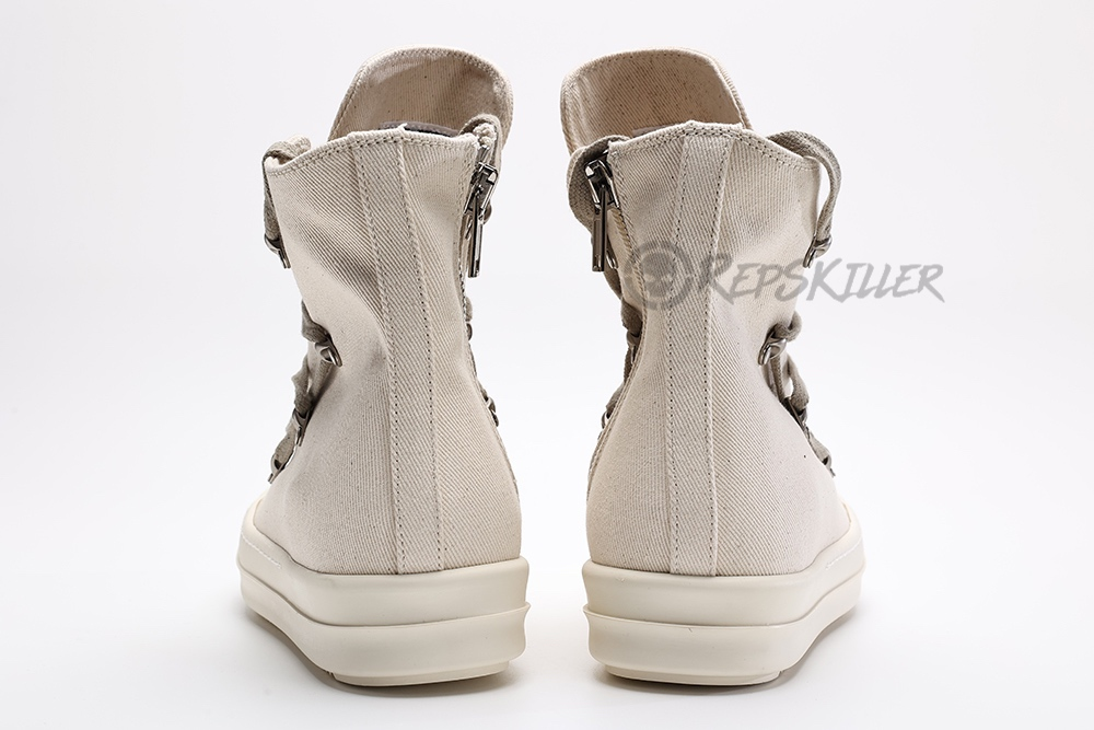 Rick Owens Wmns DRKSHDW Strobe Cotton Denim Hexa High 'Black Milk'Replica