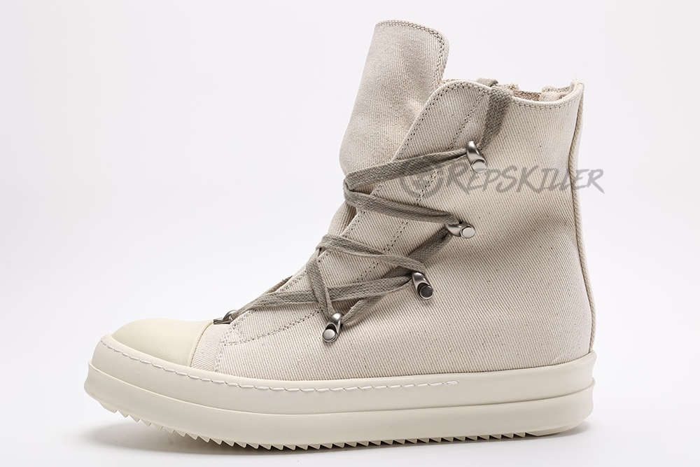 Rick Owens Wmns DRKSHDW Strobe Cotton Denim Hexa High 'Black Milk'Replica