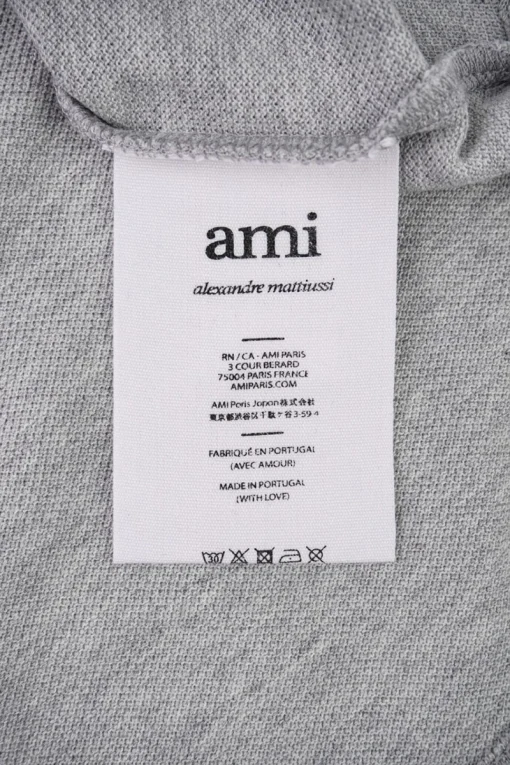 AMI Heart Logo-Embroidered Polo