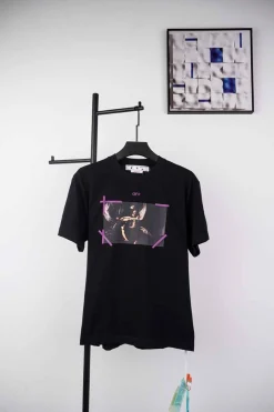 Off-White Angel Purple Arrow Print T-Shirt