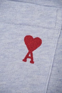 Ami Pocket Heart Embroidery Shorts