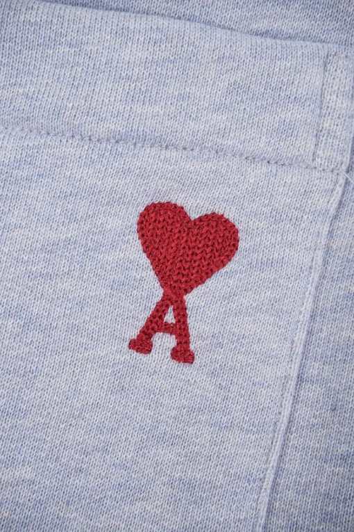 Ami Pocket Heart Embroidery Shorts