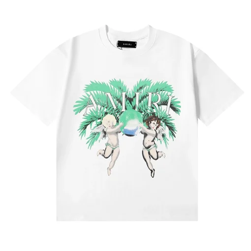 Amiri Cherub Logo Print T-Shirt