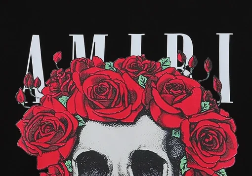 Amiri Rose Dead Skull Print T-Shirt