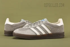 Gazelle Indoor ‘Grey White’ Low Sneakers Reps