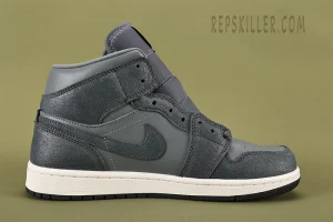 Jordan 1 Mid Distressed Smoke Grey Reps