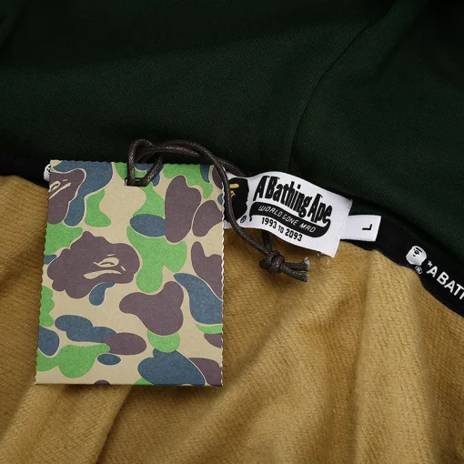 BAPE Camo Shark Full Zip Hoodie Green