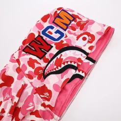 BAPE Camo Shark Full Zip Hoodie Pink