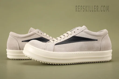 Rick Owens - Vintage Sneaker In Milk & Black